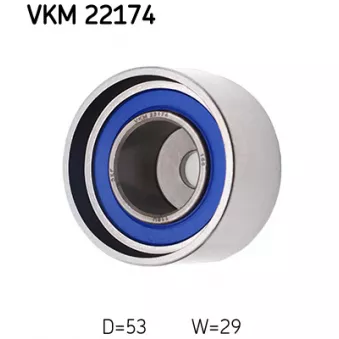 Poulie renvoi/transmission, courroie de distribution SKF VKM 22174
