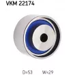 Poulie renvoi/transmission, courroie de distribution SKF VKM 22174 - Visuel 2
