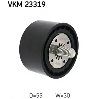 Poulie renvoi/transmission, courroie de distribution SKF VKM 23319