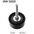 Poulie renvoi/transmission, courroie trapézoïdale à nervures SKF VKM 32020 - Visuel 1