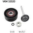 Poulie renvoi/transmission, courroie trapézoïdale à nervures SKF VKM 32020 - Visuel 2