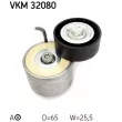 Poulie-tendeur, courroie trapézoïdale à nervures SKF VKM 32080 - Visuel 1