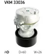 Poulie-tendeur, courroie trapézoïdale à nervures SKF VKM 33036 - Visuel 2