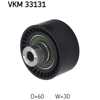 Poulie renvoi/transmission, courroie trapézoïdale à nervures SKF VKM 33131