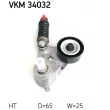 Poulie-tendeur, courroie trapézoïdale à nervures SKF VKM 34032 - Visuel 1