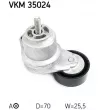 Poulie-tendeur, courroie trapézoïdale à nervures SKF VKM 35024 - Visuel 2