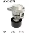 Poulie-tendeur, courroie trapézoïdale à nervures SKF VKM 36071 - Visuel 2