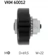 Poulie-tendeur, courroie trapézoïdale à nervures SKF VKM 60012 - Visuel 3