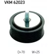 Poulie renvoi/transmission, courroie trapézoïdale à nervures SKF VKM 62023 - Visuel 2