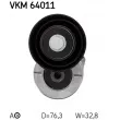 Poulie-tendeur, courroie trapézoïdale à nervures SKF VKM 64011 - Visuel 2