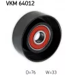Poulie renvoi/transmission, courroie trapézoïdale à nervures SKF VKM 64012 - Visuel 2