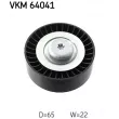 Poulie renvoi/transmission, courroie trapézoïdale à nervures SKF VKM 64041 - Visuel 1