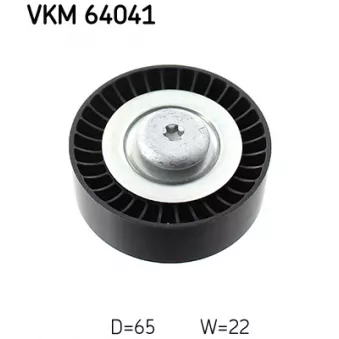 Poulie renvoi/transmission, courroie trapézoïdale à nervures SKF VKM 64041