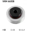 Poulie-tendeur, courroie trapézoïdale à nervures SKF VKM 66008 - Visuel 2