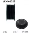 Poulie renvoi/transmission, courroie trapézoïdale à nervures SKF VKM 66022 - Visuel 3