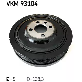 Poulie, vilebrequin SKF VKM 93104