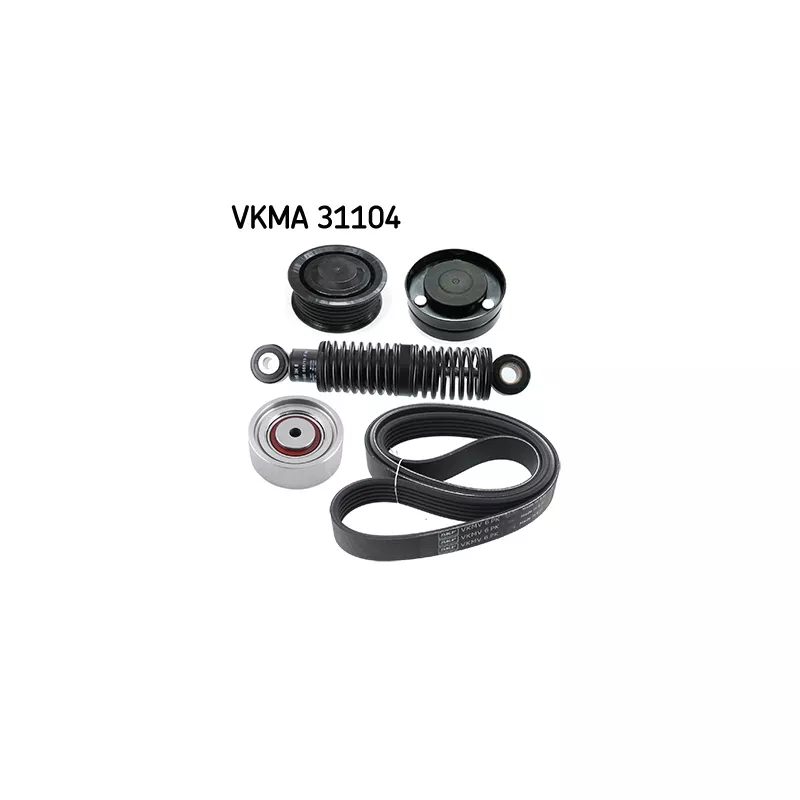 Jeu de courroies trapézoïdales à nervures SKF VKMA 31104