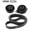 Jeu de courroies trapézoïdales à nervures SKF VKMA 31124 - Visuel 1