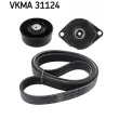 Jeu de courroies trapézoïdales à nervures SKF VKMA 31124 - Visuel 2