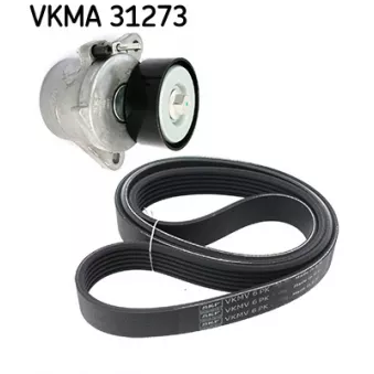 Jeu de courroies trapézoïdales à nervures SKF VKMA 31273
