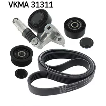 Jeu de courroies trapézoïdales à nervures SKF VKMA 31311