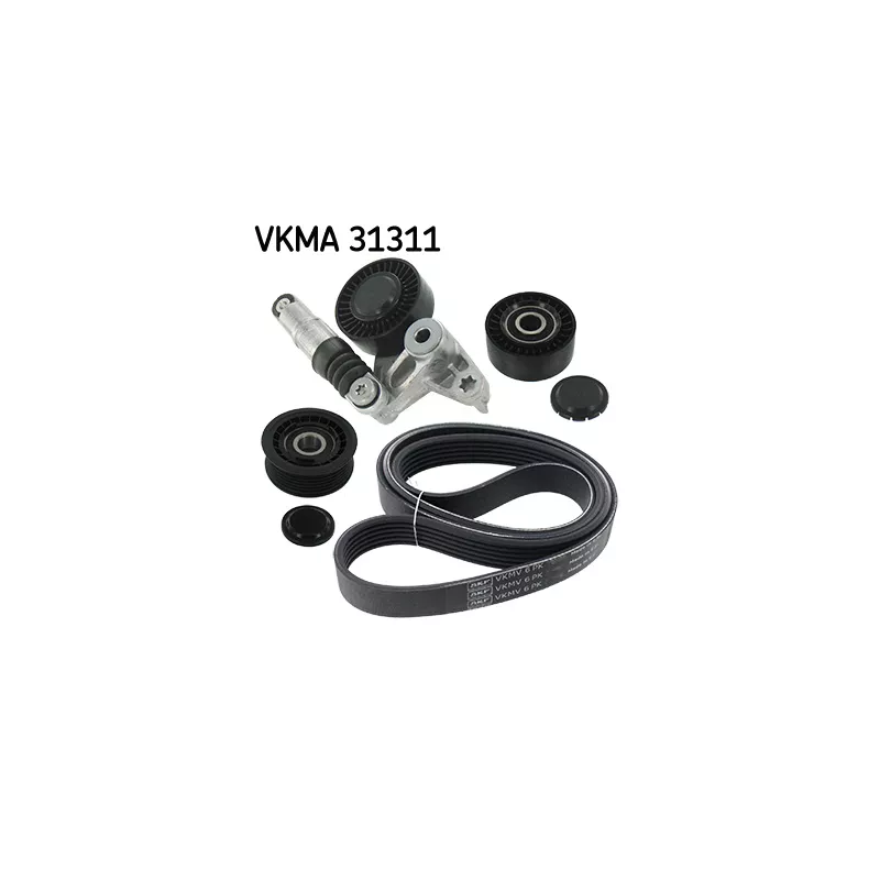 Jeu de courroies trapézoïdales à nervures SKF VKMA 31311