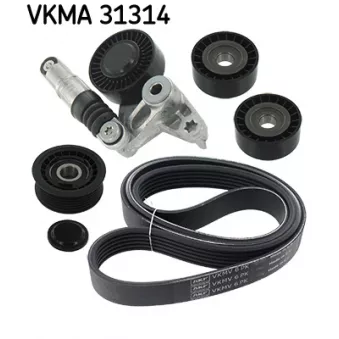 Jeu de courroies trapézoïdales à nervures SKF VKMA 31314