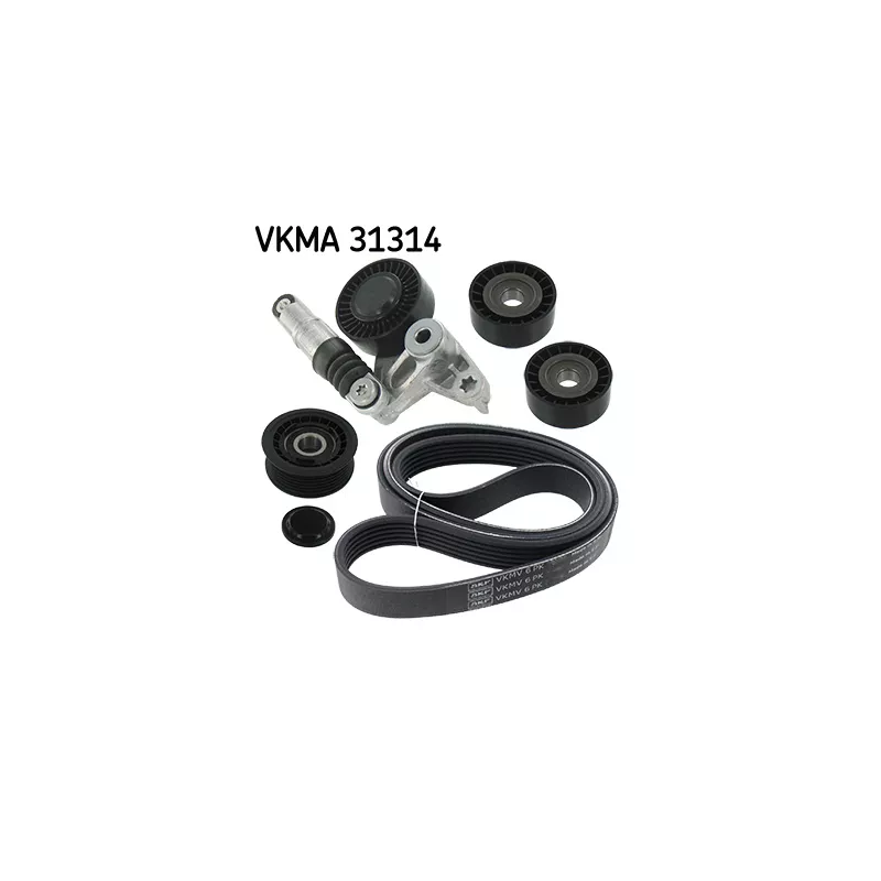 Jeu de courroies trapézoïdales à nervures SKF VKMA 31314