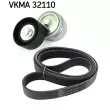 Jeu de courroies trapézoïdales à nervures SKF VKMA 32110 - Visuel 1