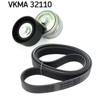 Jeu de courroies trapézoïdales à nervures SKF VKMA 32110