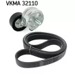 Jeu de courroies trapézoïdales à nervures SKF VKMA 32110 - Visuel 2