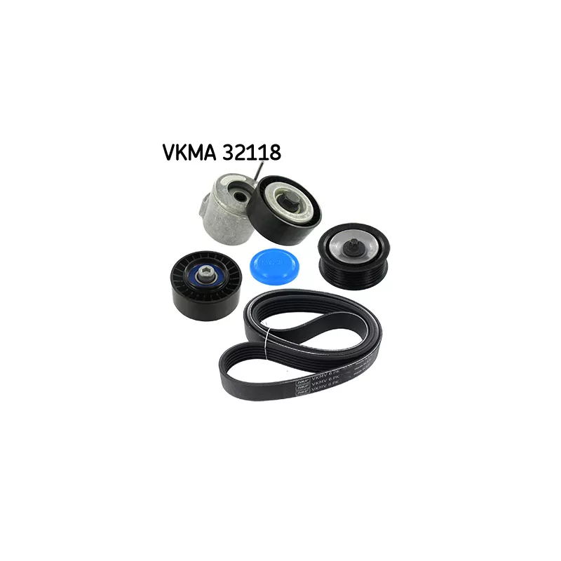 Jeu de courroies trapézoïdales à nervures SKF VKMA 32118