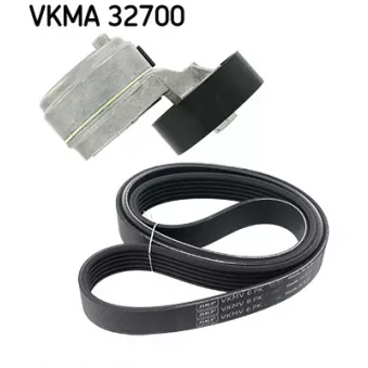Jeu de courroies trapézoïdales à nervures SKF VKMA 32700