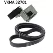 Jeu de courroies trapézoïdales à nervures SKF VKMA 32701 - Visuel 1