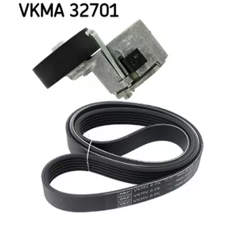 Jeu de courroies trapézoïdales à nervures SKF VKMA 32701