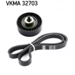 Jeu de courroies trapézoïdales à nervures SKF VKMA 32703 - Visuel 1