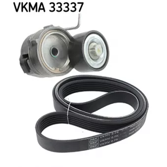 Jeu de courroies trapézoïdales à nervures SKF VKMA 33337