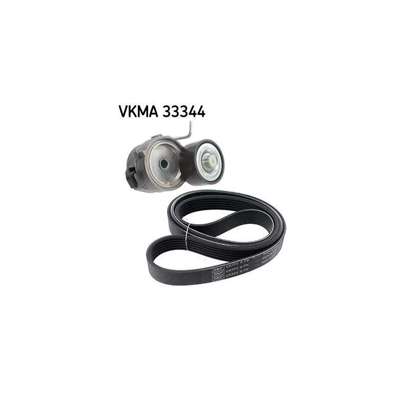 Jeu de courroies trapézoïdales à nervures SKF VKMA 33344