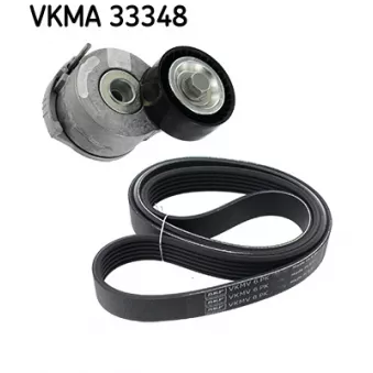Jeu de courroies trapézoïdales à nervures SKF VKMA 33348
