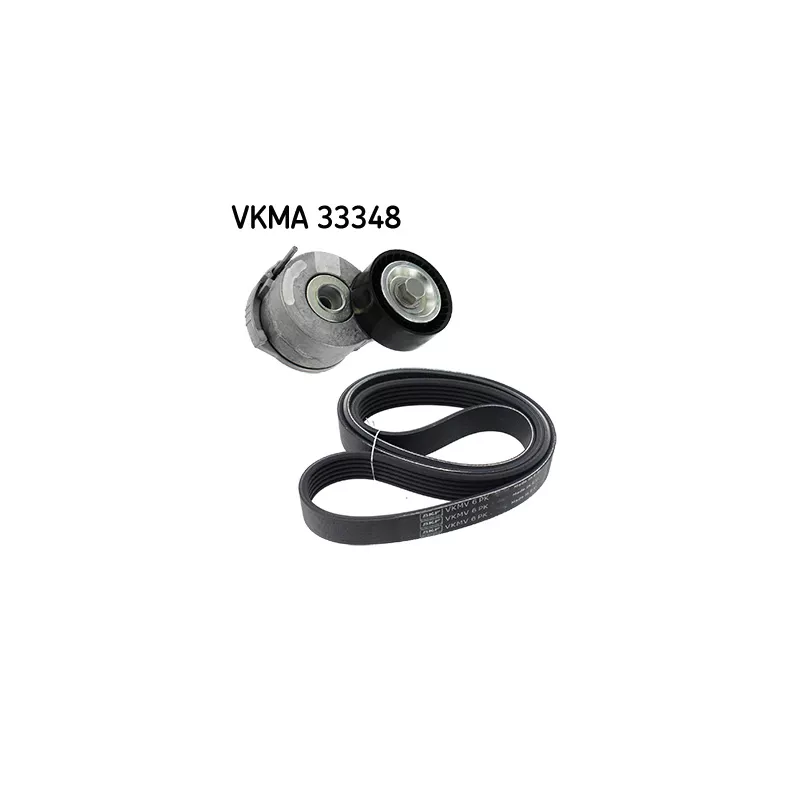 Jeu de courroies trapézoïdales à nervures SKF VKMA 33348