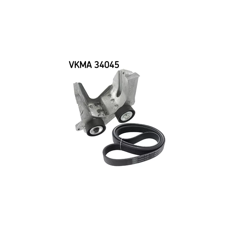 Jeu de courroies trapézoïdales à nervures SKF VKMA 34045