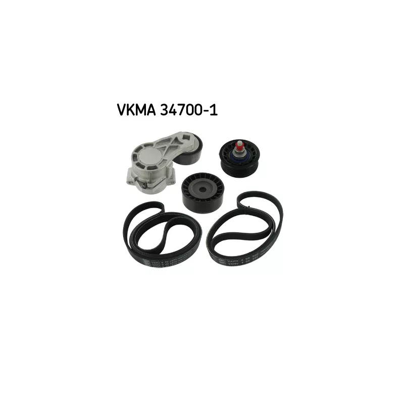 Jeu de courroies trapézoïdales à nervures SKF VKMA 34700-1