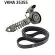 Jeu de courroies trapézoïdales à nervures SKF VKMA 35355 - Visuel 1