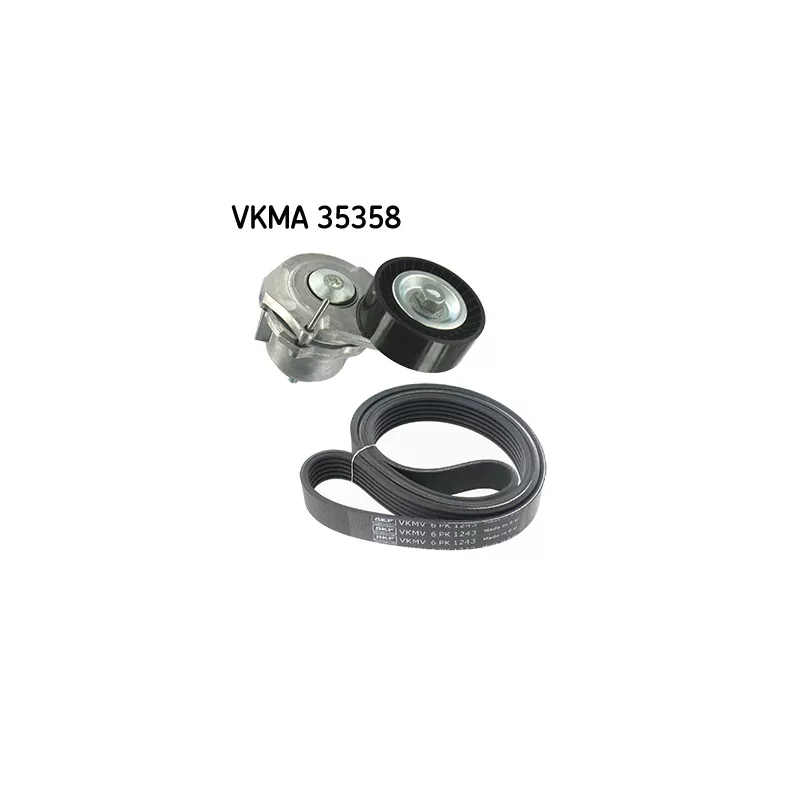 Jeu de courroies trapézoïdales à nervures SKF VKMA 35358