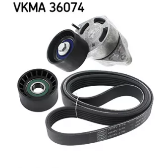 Jeu de courroies trapézoïdales à nervures SKF VKMA 36074
