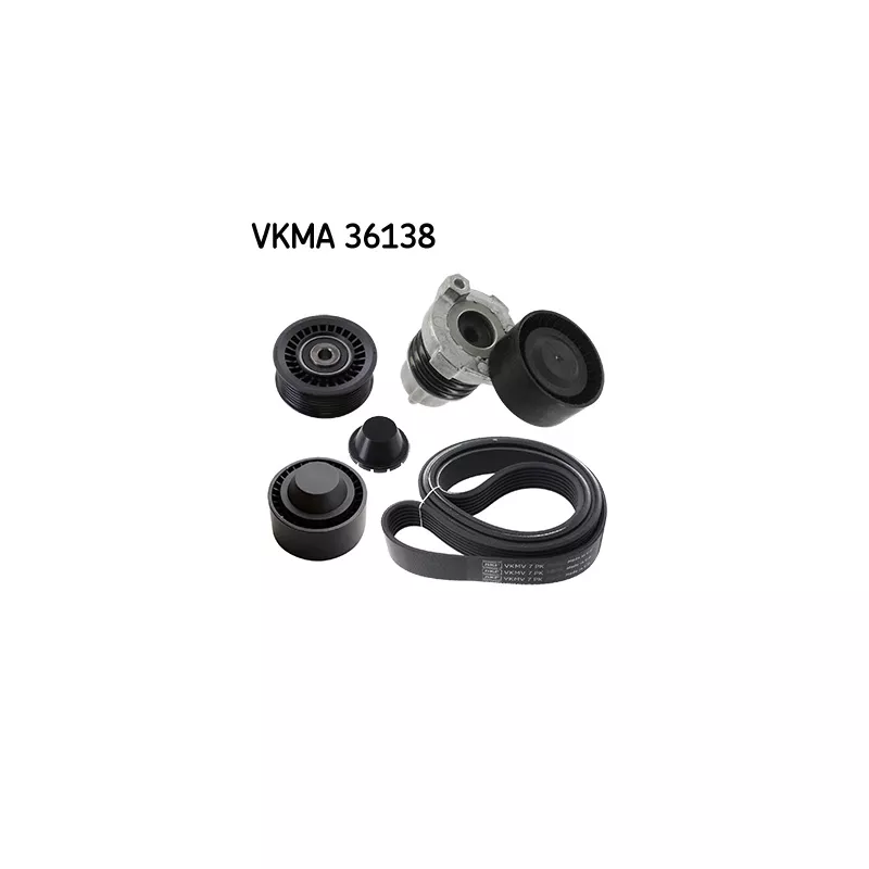 Jeu de courroies trapézoïdales à nervures SKF VKMA 36138