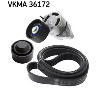 Jeu de courroies trapézoïdales à nervures SKF VKMA 36172