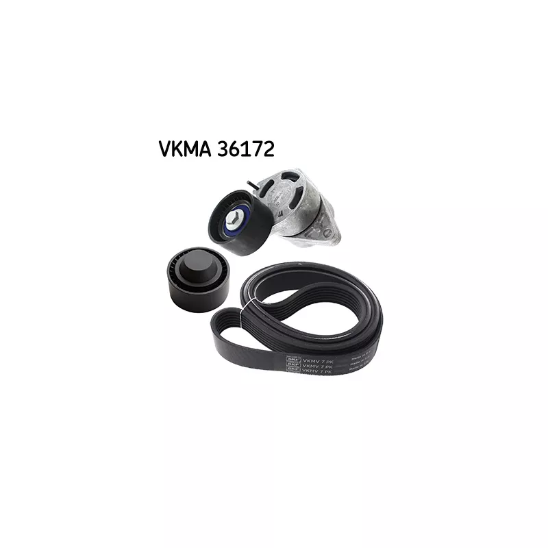 Jeu de courroies trapézoïdales à nervures SKF VKMA 36172