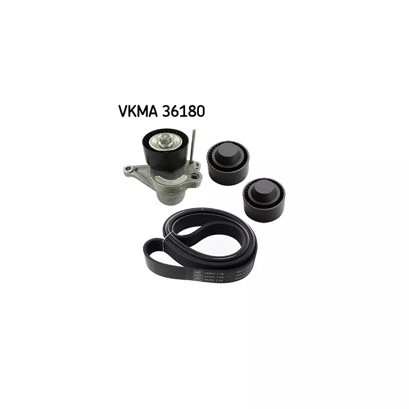 Jeu de courroies trapézoïdales à nervures SKF VKMA 36180