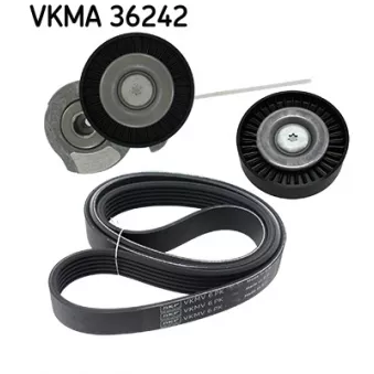 Jeu de courroies trapézoïdales à nervures SKF VKMA 36242